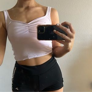 AE purple cropped tank